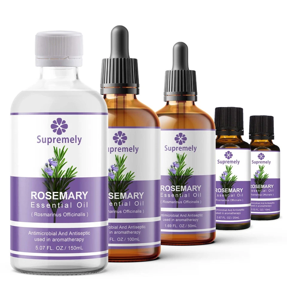SUPREMELY Rosemary Essential Oil 10ml 20ml 50ml 120ml Pure & Natural, Purely Essential