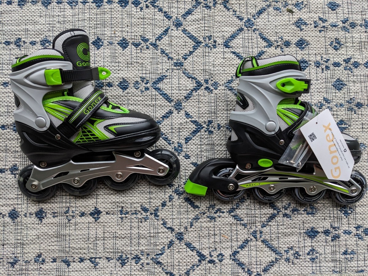Gonex Adjustable Inline Skates For Kids - Light Up Wheels, Adjustable Sizes For Boys & Girls