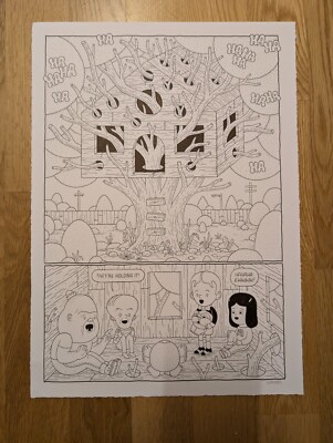 original artwork by Jesse Jacobs - page from ''New Pets'' signed