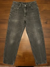 2001 Vintage Levi  s Straight Leg Relaxed Fit Faded Black Jeans 28W/30L