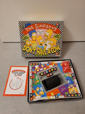 MB Games: 1990 The Simpsons Dont have a cow Dice Game komplett