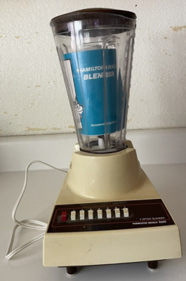 Vintage 1970 s Hamilton Beach Scovill 600 Harvest Gold 7-Speed Blender TESTED