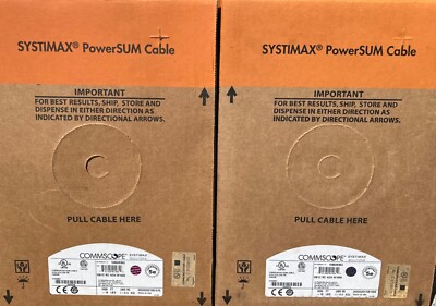 (2-Boxes) Systimax ( RED) powerSum Cat5e Non-Plenum.
