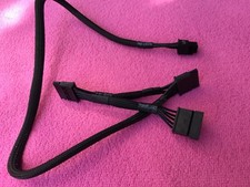 LOT 2 Pcs eVGA 6 pin to 3x SATA DRIVER POWER cable FOR EVGA SuperNOVA SERI