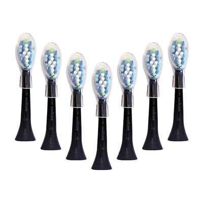 7x Philips DiamondClean AdaptiveClean Replacement Brush Heads | Black | w/o Box