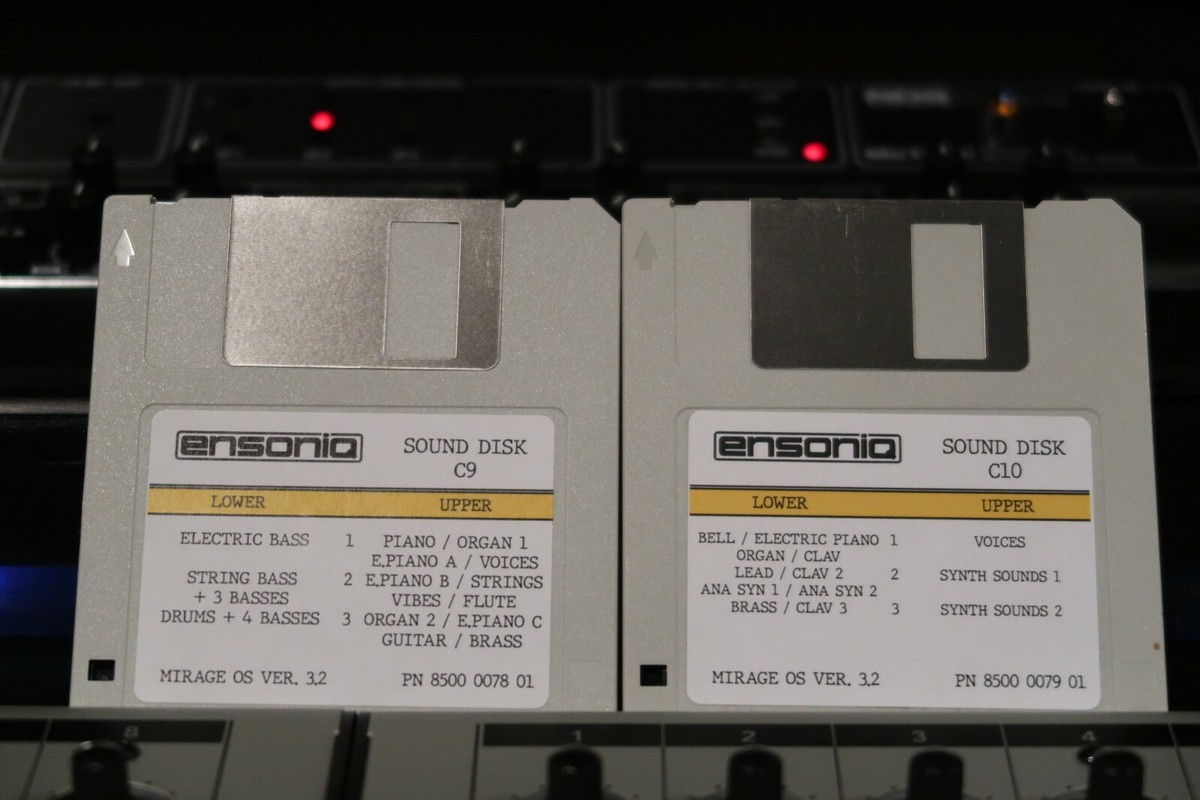 Ensoniq Mirage Complete 30 Disk Set - Factory Library Disk