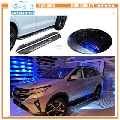 2PCS Fits for Discovery Sport 2015-2025 Running Board with LED Lights Side Steps