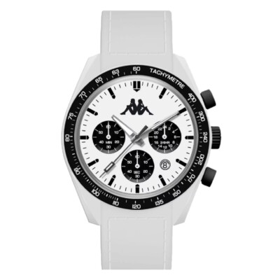 Uhr Kappa Rush KW-035 Chrono Silikon Weiß OFFICIAL