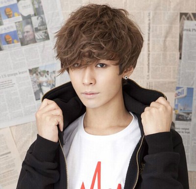 Hot Style Handsome Boys Wig Korean Fashion Short Men Hair Free