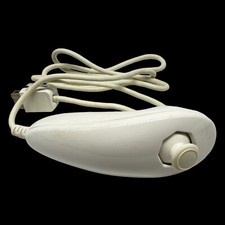 Nintendo Wii White Nunchuck Controller RVL-004 Official OEM Untested