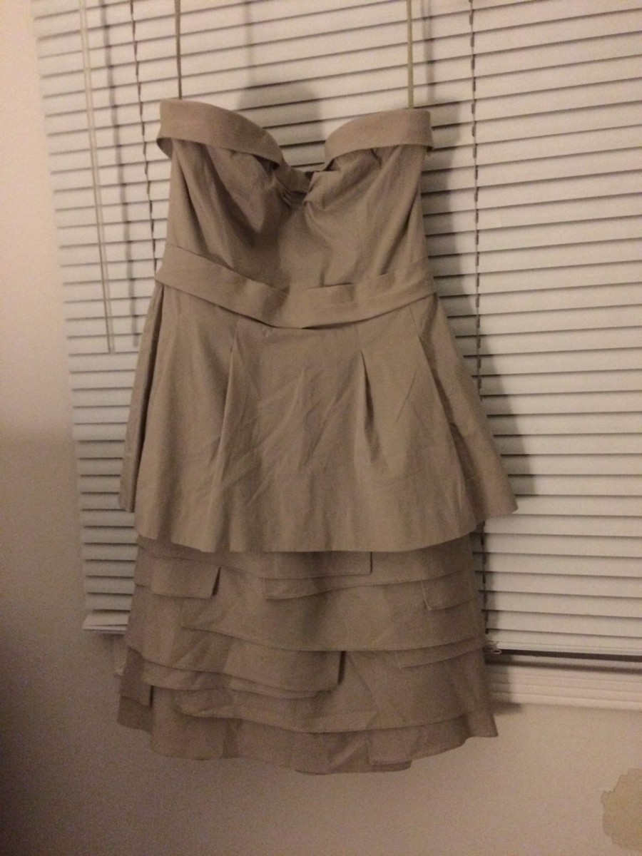 BCBGMAXAZRIA beige strapless dress, size 2 | eBay BCBGMAXAZRIA beige strapless dress, size 2 | eBay