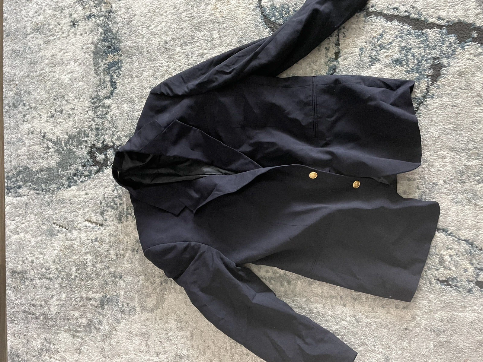 GIACCA BLAZER GIVENCHY MONSIEUR Vintage anni '90 Union USA Blu Navy GIACCA Uomo 42