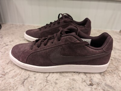NEW NIKE Size Women's Nike Court Royale, Port Purple Wine Color 