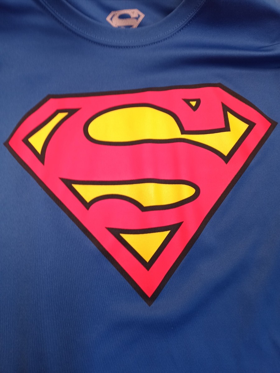 トップス c... Tm & Dc Comics Blue Superman shirt | eBay