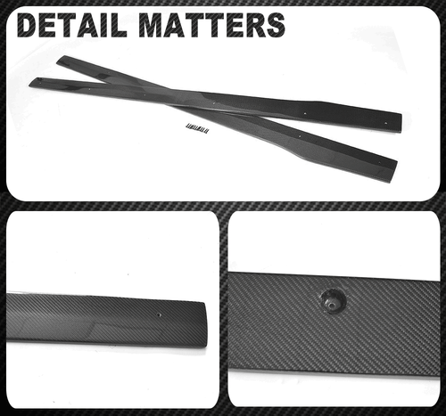 Echt Carbon Seitenschweller Seitenspoiler für Mercedes W205 A205 C205 C63 C43 - Bild 11 von 11