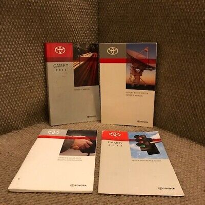 2013 Toyota Camry Owners Manual set with Navigation book | eBay