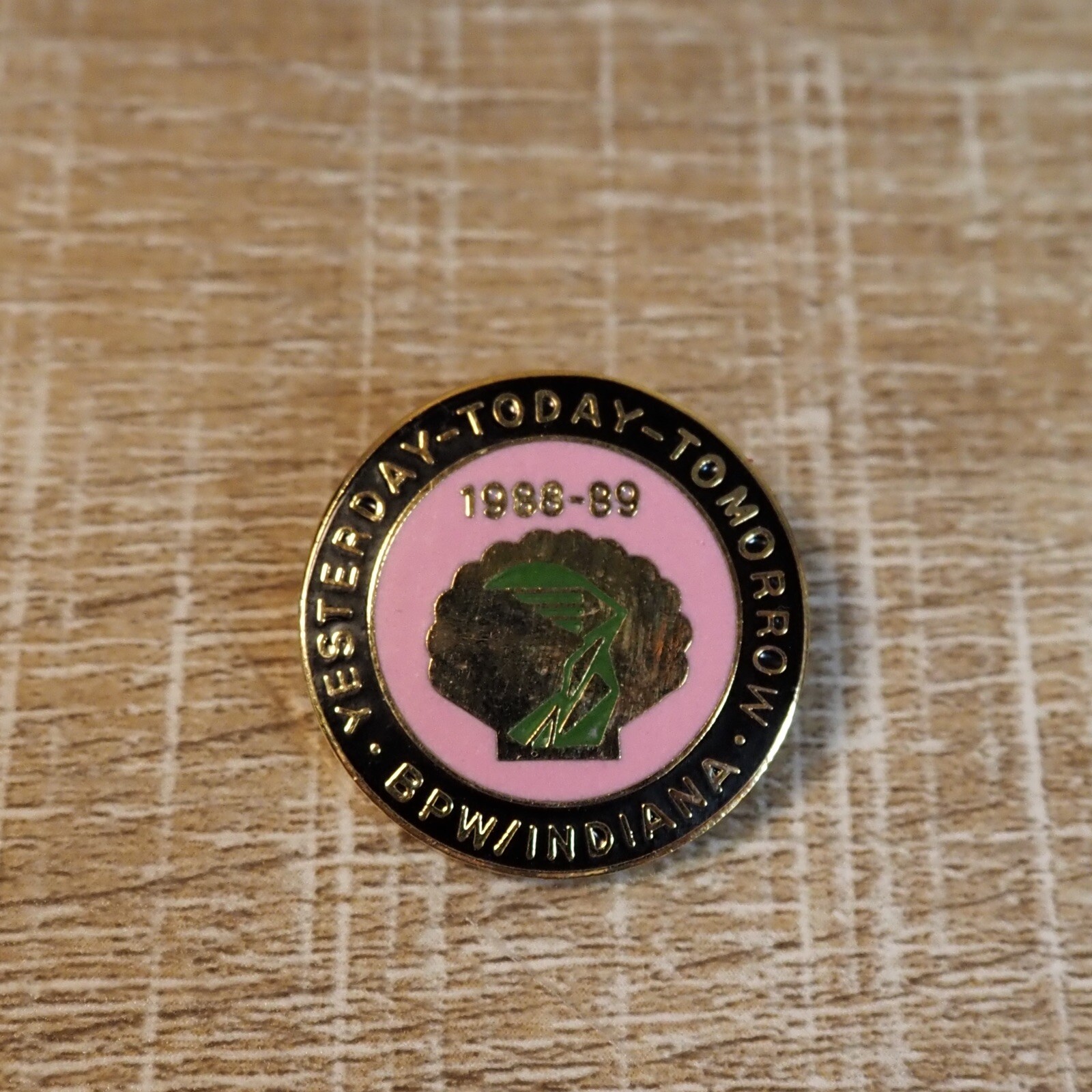 Vtg 1988 89 BPW Business Professional Women Lapel Hat Jacket Pin Gold ...