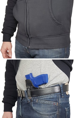 IWB 14Li Leather Revolver Holster fits Smith and Wesson 686 black left-handed Vl - Picture 5 of 5