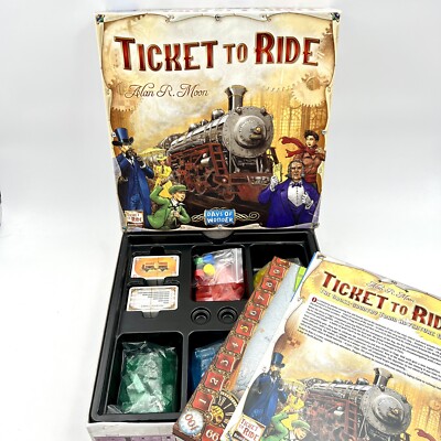 Days of Wonder Ticket To Ride Alan Moon CLEAR Train Game 15th Anniversary READ!
