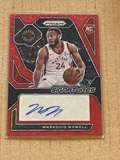 2023-24 PRIZM CHOICE RED SIGNATURES AUTOGRAPH AUTO MARKQUIS NOWELL ROOKIE 32/88