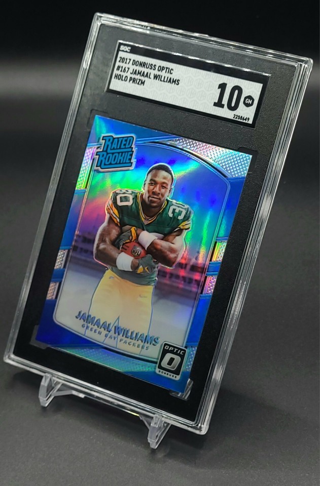 2017 Jamaal Williams Rookie Holo Prizm Optic 167 1st Swagg Kazekage RC