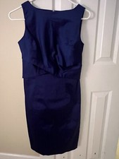 Talbots royal blue sheath cocktail dress.  Size 2P.  Knee length.  New with tags