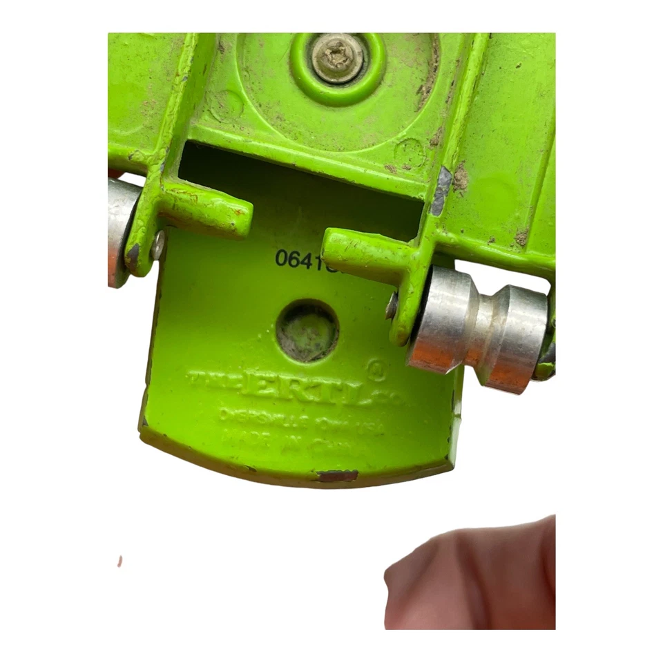 Grúa diecast construcción Ertl juguete verde LEER Foto 4 de 4