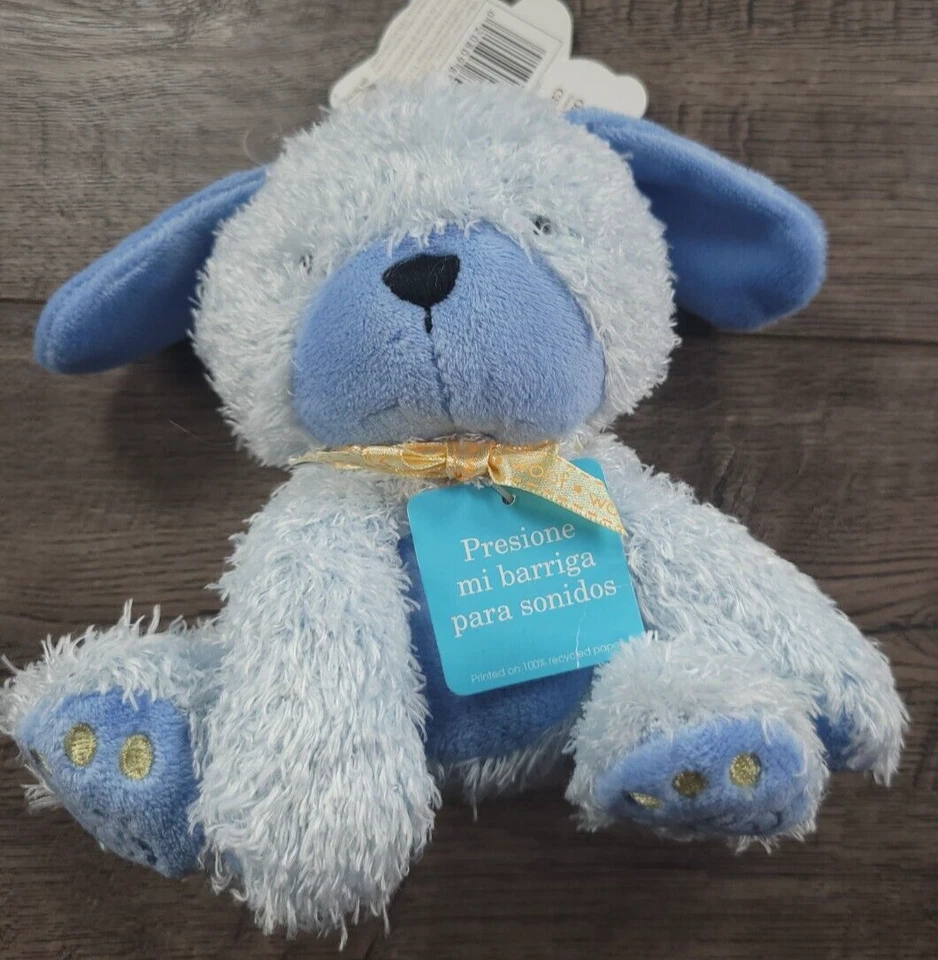 Nuevo juguete de peluche de colección Child Mine Carter's azul ladrando perro raro Foto 2 de 3