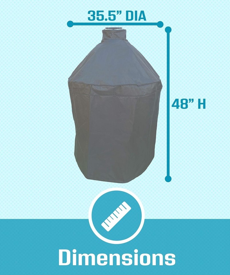 Premium Waterproof Grill Cover for Big Green Egg & Kamado Joe 35.5" Diameter eBay