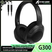 ATTACK SHARK G300 Wireless Over-Ear Headphones with Active Noise Cancelling
