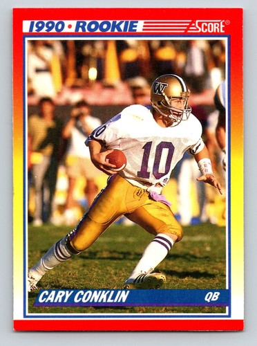 Cary Conklin 1990 Score #645 Washington Huskies RC