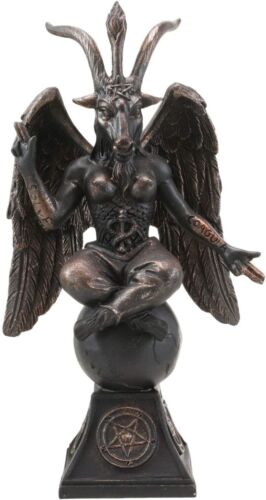 Kirche Satans Sabbatical Ziege Idol Baphomet Harz Statue satanisch occ - Bild 1 von 6