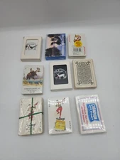 Lot of 8 Sealed 1 Open Vintage Playing Cards Trump Hoyle Redislip Made In U.S.A.