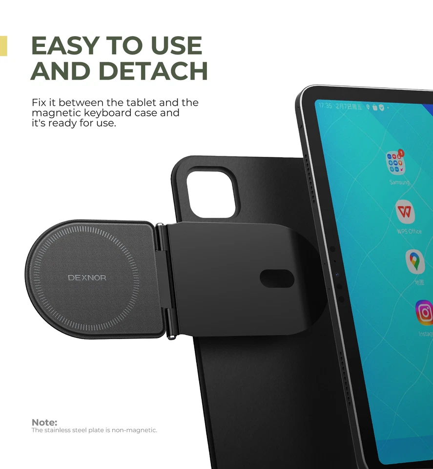 DEXNOR Magnetic Phone Holder for Magic Keyboard Compatible with Magsafe Phone - Image 4 of 4