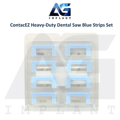 ContacEZ Heavy Duty Dental Saw Blue Strips Restorative System 8pcs Single-handed
