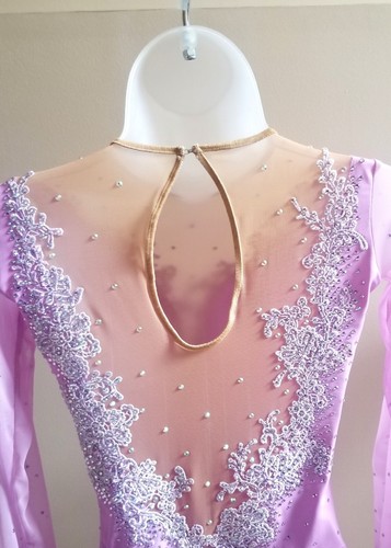 New Figure Ice Skating Leotard Costume Dress 160-170cm ( 63-69 In.) Height - Picture 10 of 10