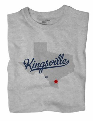 Kingsville Texas TX Tex T-Shirt MAP