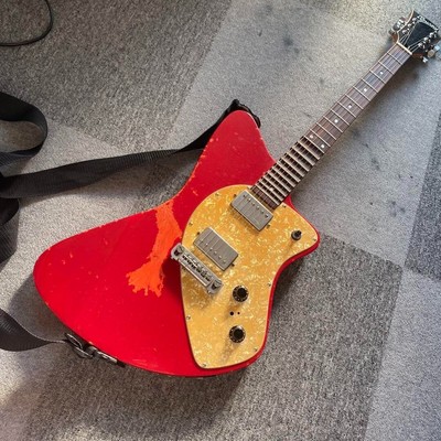 Burny H-65 Red KUJIRA | X JAPAN hide Scalloped Frets Model | Vintage Japan Rare