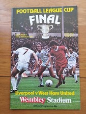 Liverpool v West Ham League Cup Final 14th March 1981