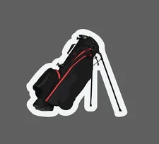Golf Bag Sticker Pro Course Waterproof Golfing Sports Games Gift NEW