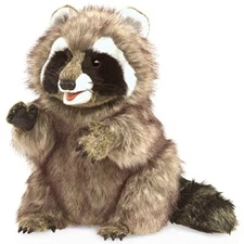 Folkmanis Raccoon Hand Puppet Plush