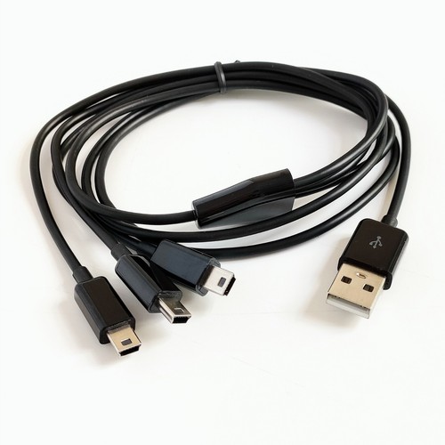 1m 3ft 3 in 1 USB to 3 Mini 5pin Charging Cable Power up to 3 Mini USB Devices - Picture 3 of 6