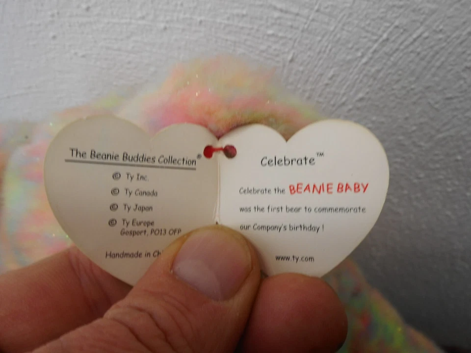 TY Beanie Baby Babies Plüschtier Stofftier Plüsch Buddy 2001 Bär 15 Years - Bild 3 von 4