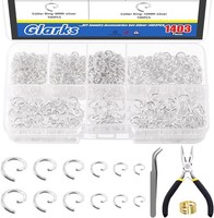 Sprungringe Set 1403 Teile, Offene O-Ringe, Eisen, Schmuck Herstellung,