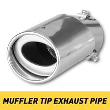 Chrome Stainless Steel Rear Exhaust Pipe Tail Muffler Tip Auto Accessories Exv