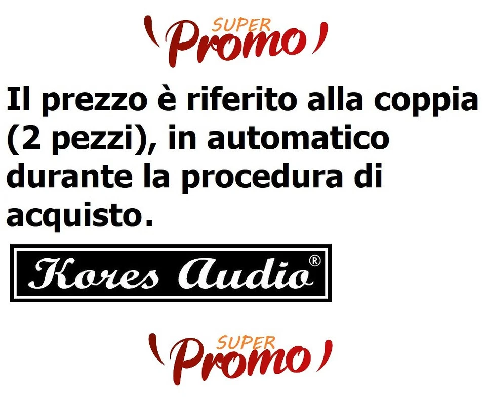 Kores Audio K-R8S Coppia (400W) Woofer Sosp.ne Morbida 8" Pollici 20/21 Cm 8 Ohm - Immagine 2 di 4