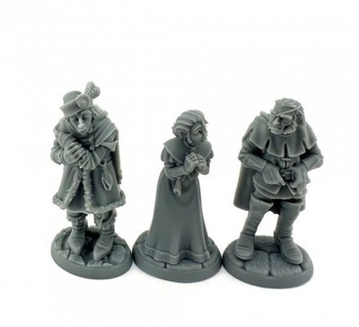 Reaper Miniatures 3 x Townsfolk: Captives Bones USA Dungeon Dwellers (US IMPORT)