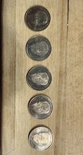 2 DM Willy Brandt 1994 kompletter Pr&auml;gest&auml;ttensatz A D F G J 5 M&uuml;nzen BRD