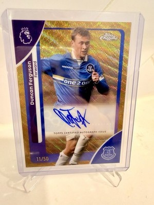 2026 Topps Premier League Chrome Duncan Ferguson Auto /50 Everton 