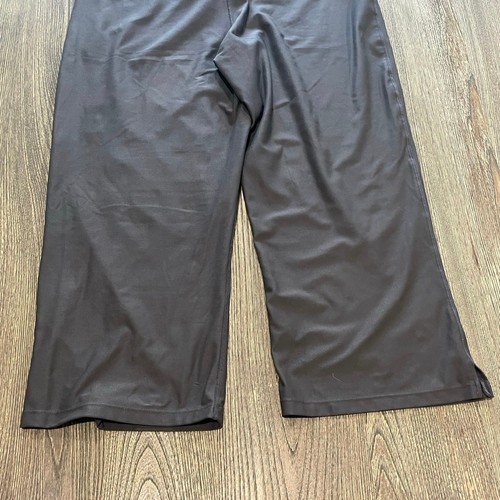 Nike FitDry Cropped Yoga Pants Wide Leg Elastic Waist Pull-On Stretch Gray Sz XL - Picture 6 of 9